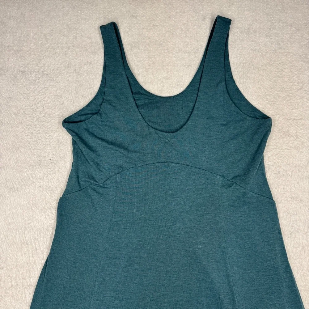 NWT Halara Large/Long Slit Teal Long Dress Women's Size Large - Picture 2 of 10